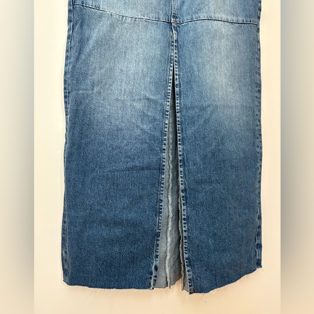 NWOT Reformation Tazz Slit Maxi Denim Skirt Size 29 Women’s - Picture 7 of 16